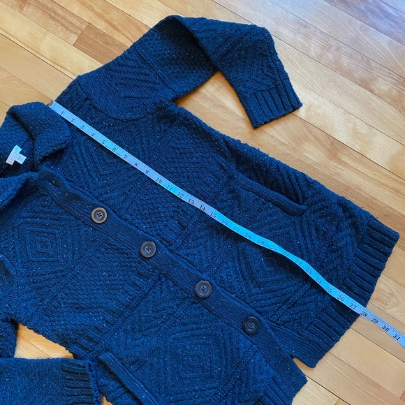 J. Jill sweater jacket navy blue small petite - Picture 6 of 6